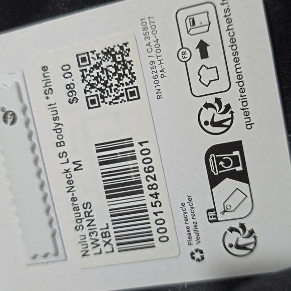 NWT Lululemon Wundermost Ultra-Soft Nulu Square-Neck Long-Sleeve Bodysuit Shine - Picture 9 of 11